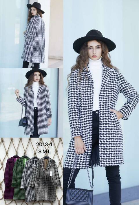 Płaszcze damskie 2193 1 kolor S-L (Towar Włoskie)