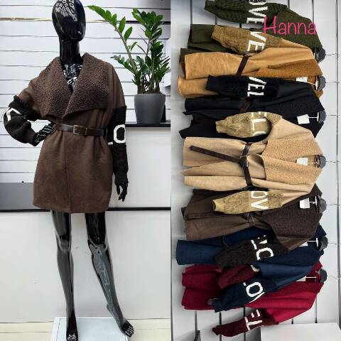 Płaszcze damskie 2196 Mix kolor Standard (Towar Włoskie)