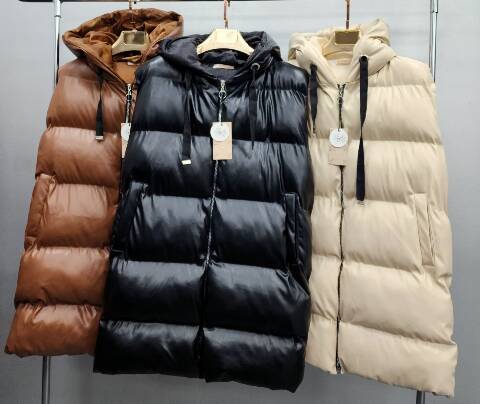 Kamizelka zimowa damskie 2219 1 kolor S-L (Towar Tureckie)