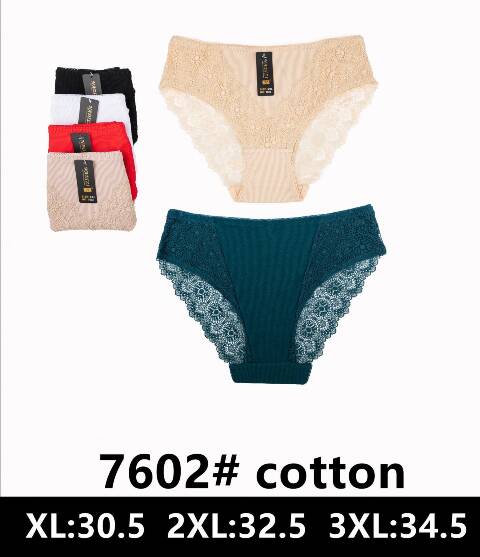 Majtki damskie 7602 Mix kolor XL-3XL 1