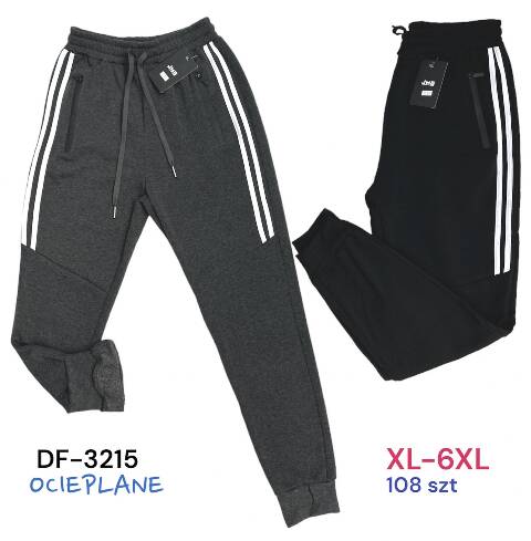 Spodnie dresowe meskie ocieplane DF-3215 Mix kolor XL-6XL 1