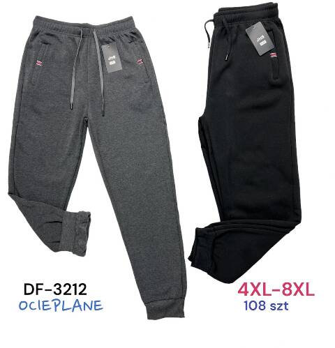 Spodnie dresowe meskie ocieplane DF-3212 Mix kolor 4XL-8XL