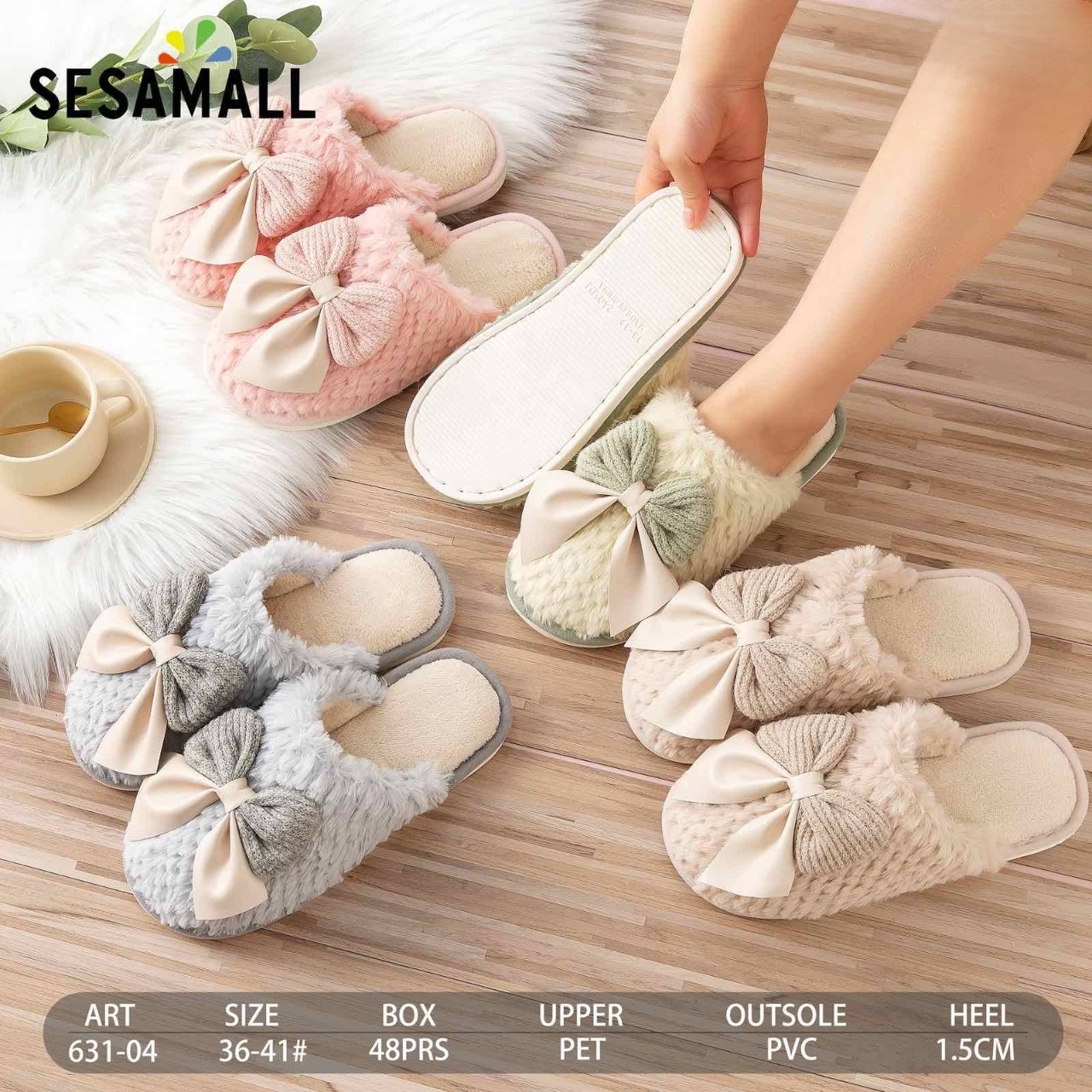 Klapki Damskie 631-04 36-41 MIX KOLOR