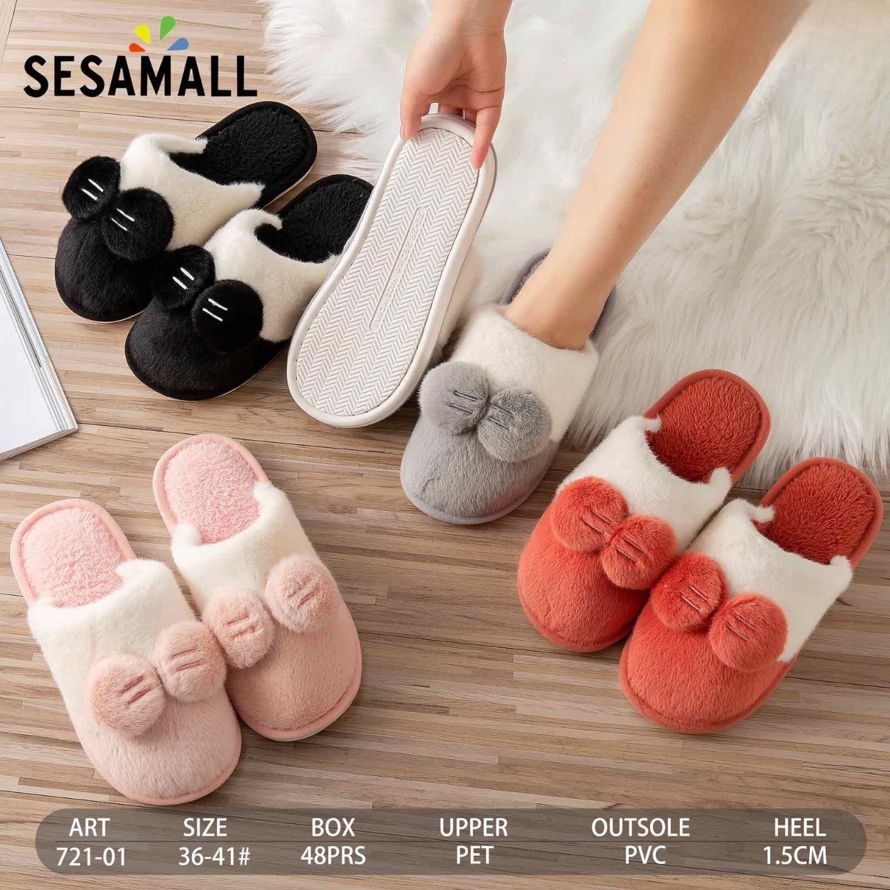 Klapki Damskie 721-01 36-41 MIX KOLOR 1