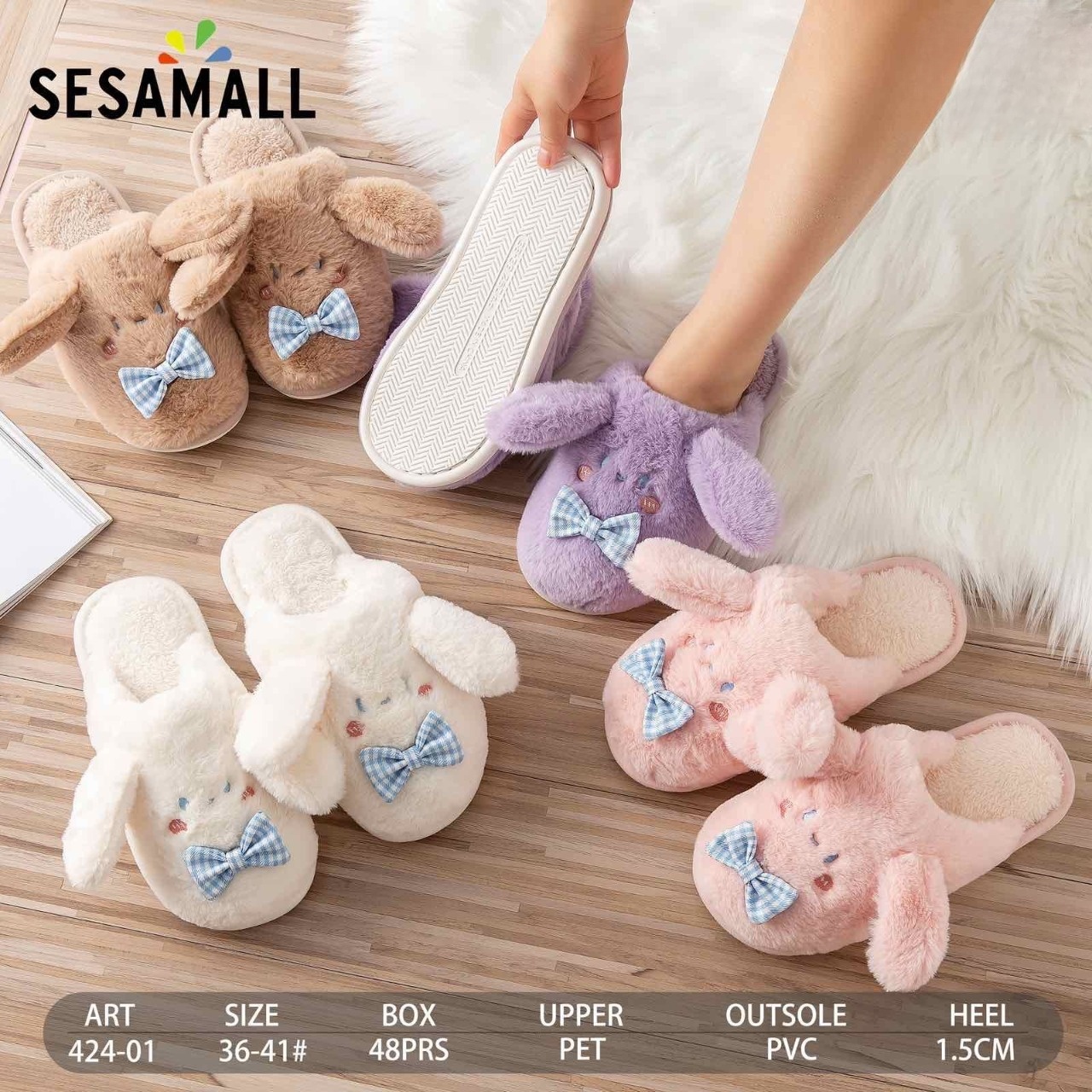 Klapki Damskie 424-01 36-41 MIX KOLOR 1