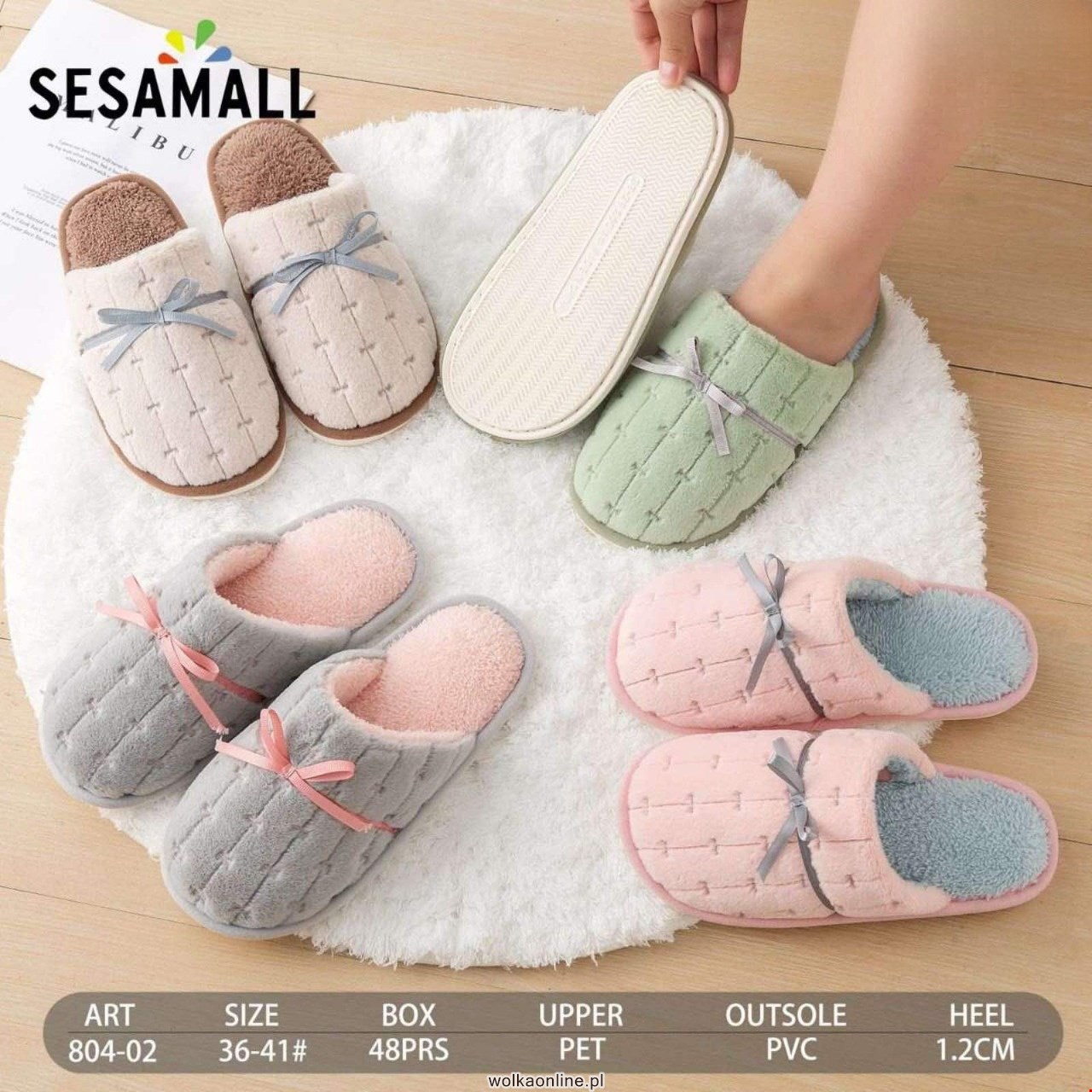 Klapki Damskie 804-02 36-41 MIX KOLOR