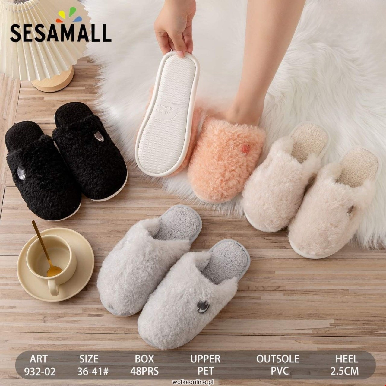 Klapki Damskie 932-02 36-41 MIX KOLOR