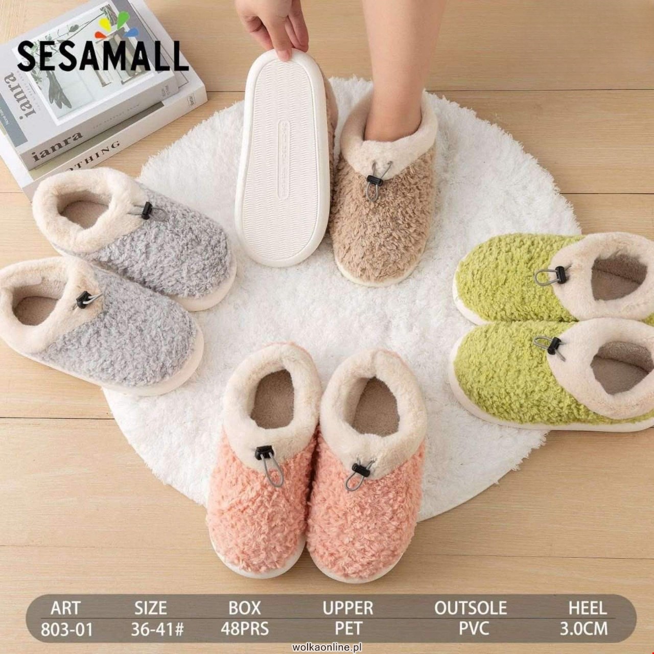 Klapki Damskie 803-01 36-41 MIX KOLOR