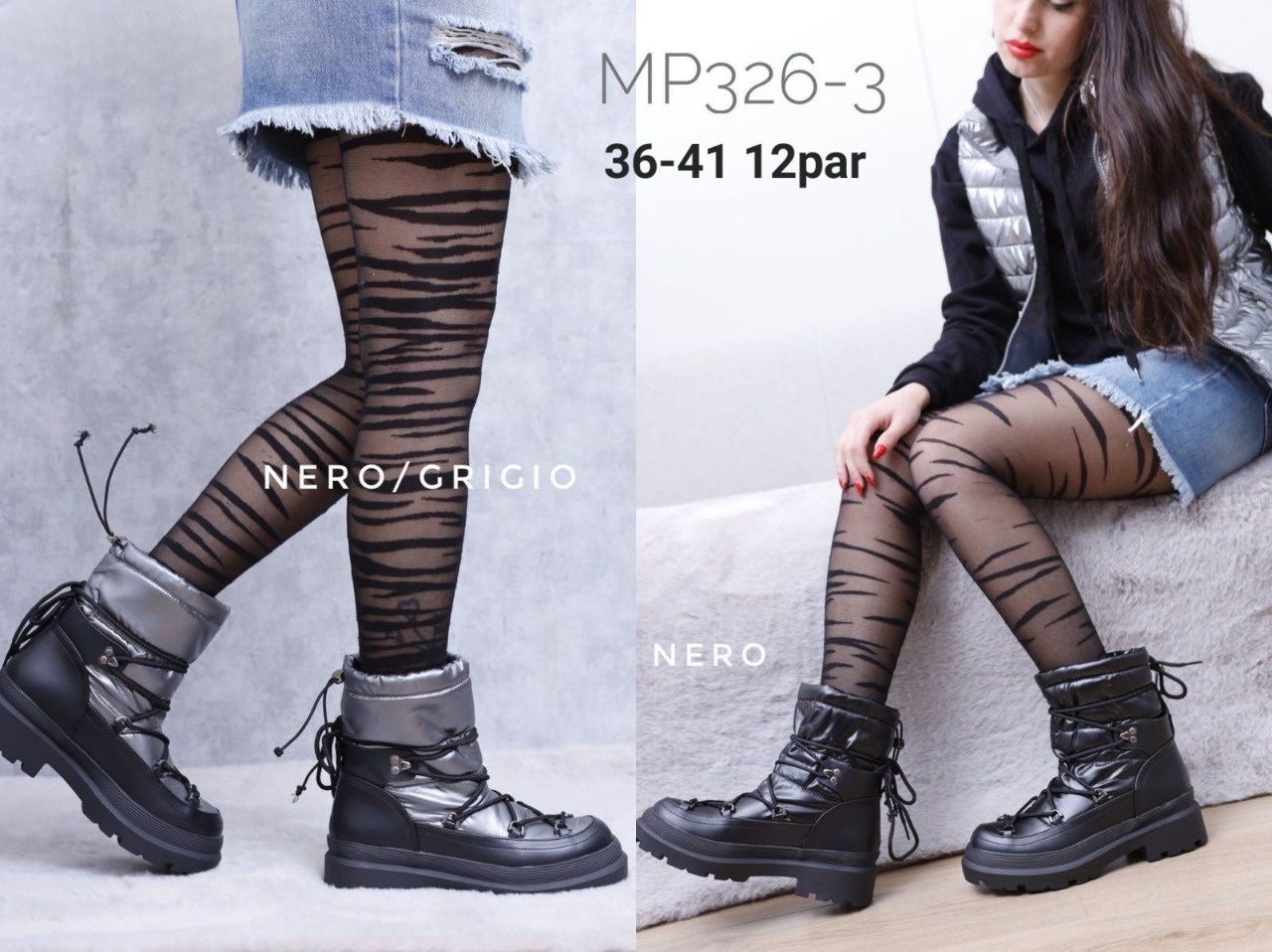 Botki Damskie MP326-3 36-41 KOLOR DO WYBORU 