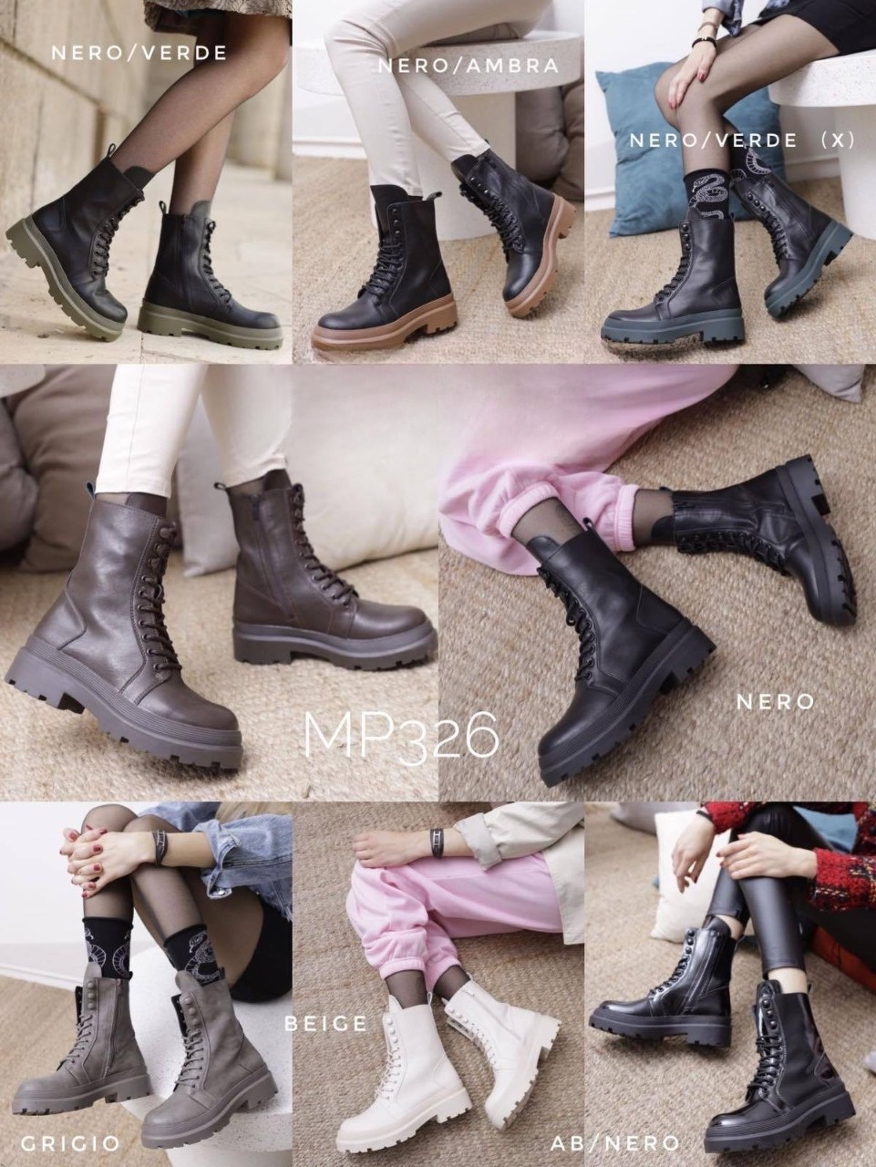 Botki Damskie MP326 36-41 KOLOR DO WYBORU  1