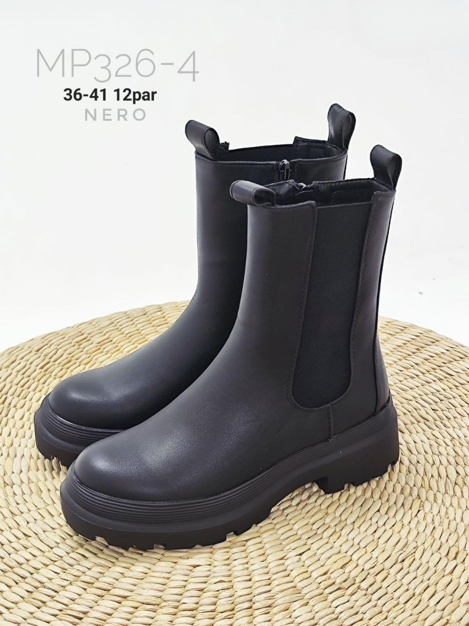Botki Damskie MP326-4 BLACK 36-41 1