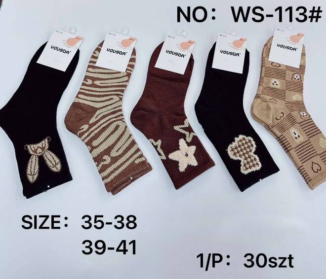 Skarpety damskie WS-113 MIX KOLOR  35-41 1