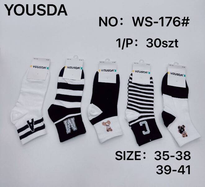 Skarpety damskie WS-176 MIX KOLOR  35-41 1