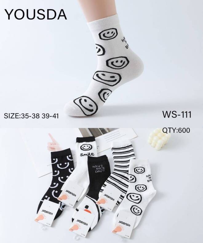 Skarpety damskie WS-111 MIX KOLOR  35-41 1