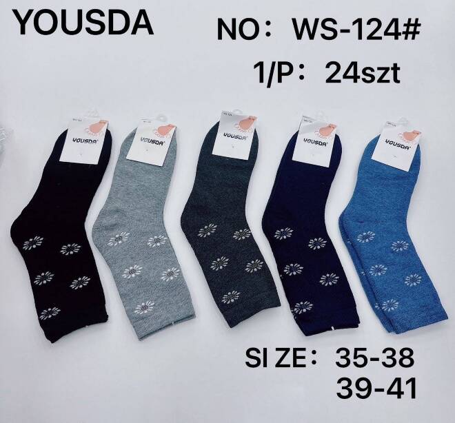 Skarpety damskie WS-124 MIX KOLOR  35-41 1