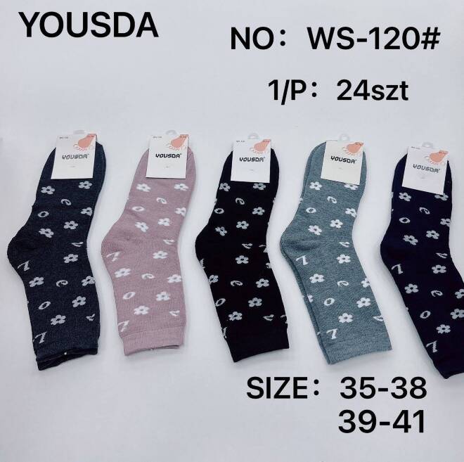 Skarpety damskie WS-120 MIX KOLOR  35-41 1