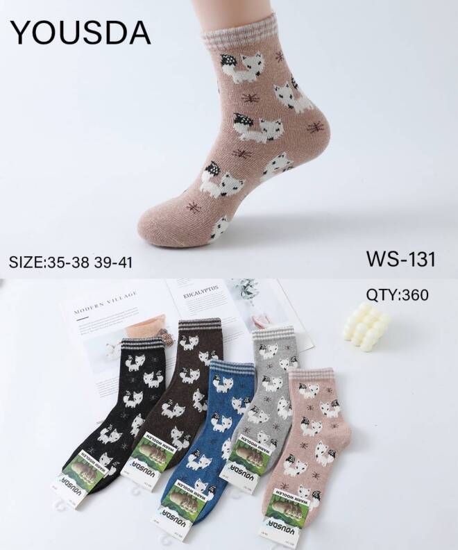 Skarpety damskie WS-131 MIX KOLOR  35-41 1