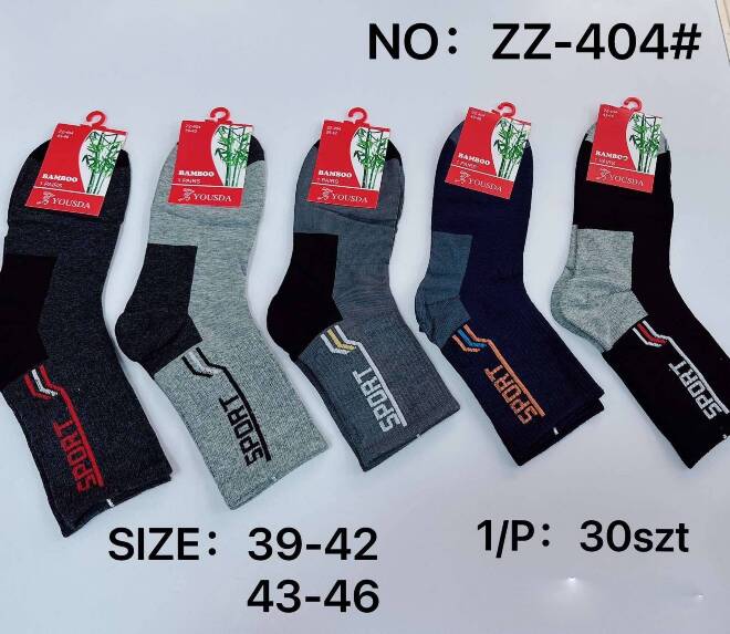 Skarpety męskie ZZ-404 MIX KOLOR  39-46 1