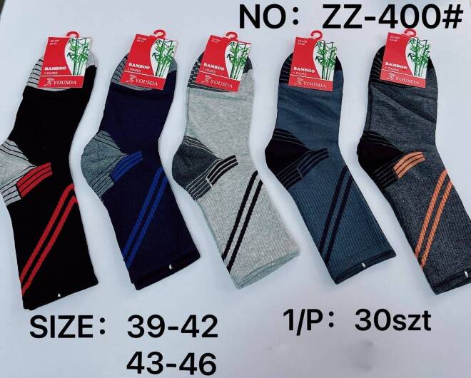 Skarpety męskie ZZ-400 MIX KOLOR  39-46 1
