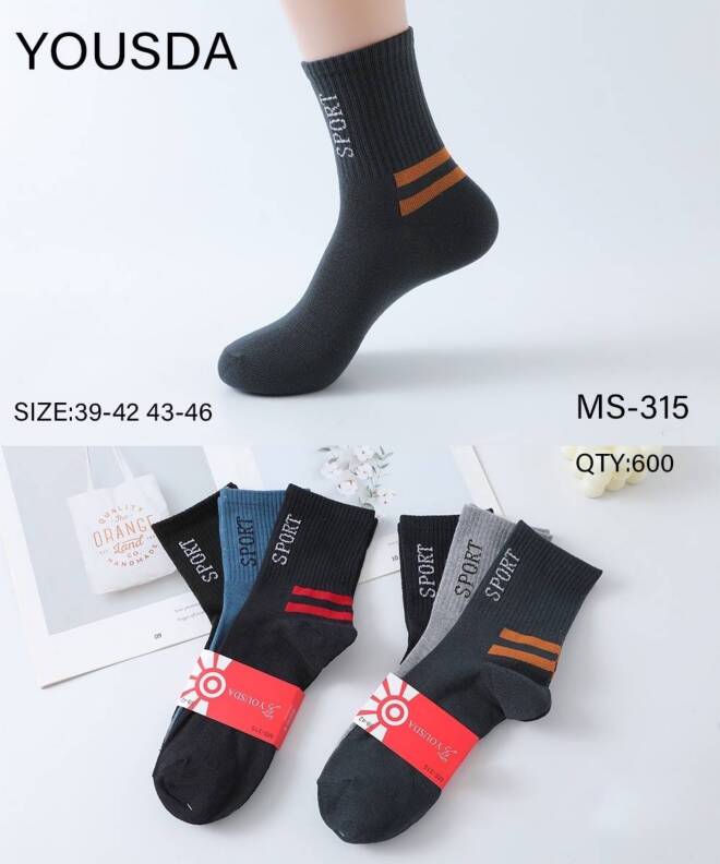 Skarpety męskie MS-315 MIX KOLOR  39-46 1