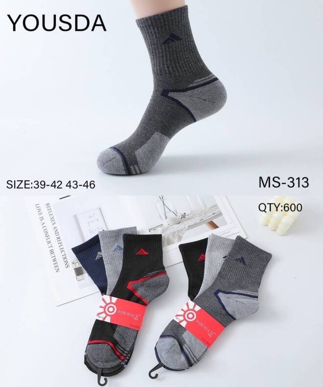 Skarpety męskie MS-313 MIX KOLOR  39-46 1