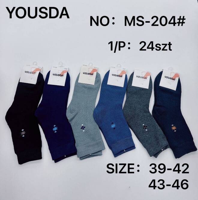 Skarpety męskie MS-204 MIX KOLOR  39-46 1
