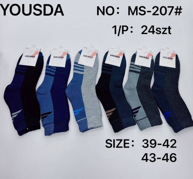 Skarpety męskie MS-207 MIX KOLOR  39-46 1