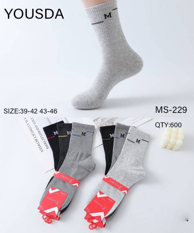 Skarpety męskie MS-229 MIX KOLOR  39-46 1