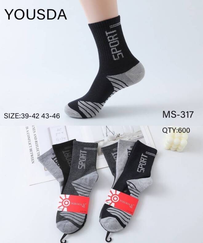 Skarpety męskie MS-317 MIX KOLOR  39-46 1