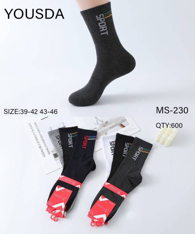 Skarpety męskie MS-230 MIX KOLOR  39-46 1