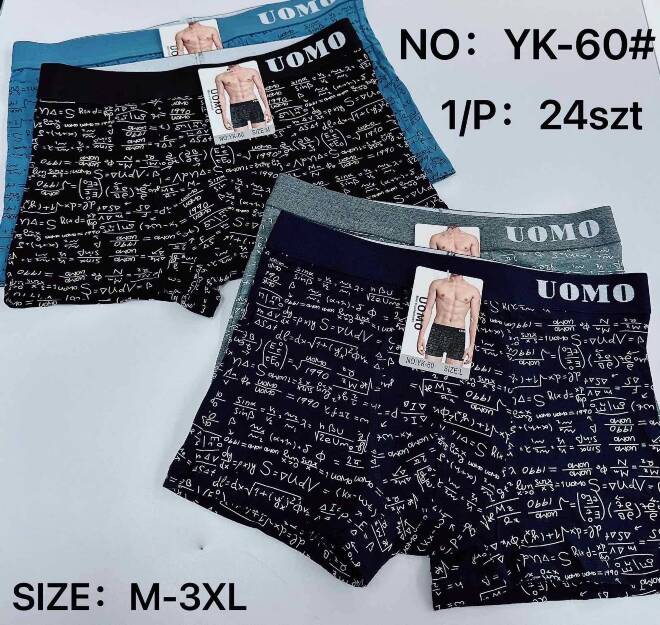 Bokserki męskie YK-60 MIX KOLOR  M-3XL 1