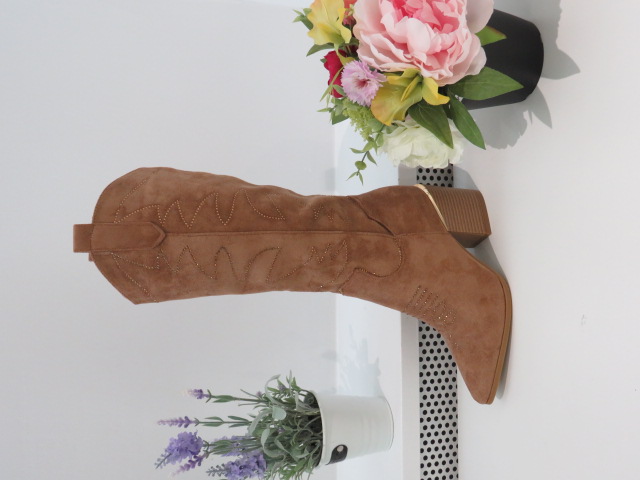 Kozaki Damskie 9589 CAMEL 36-41