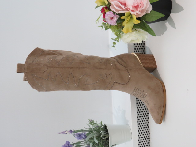 Kozaki Damskie 9589 KHAKI 36-41