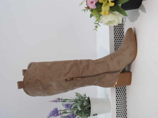 Kozaki Damskie 9589 KHAKI 36-41 1