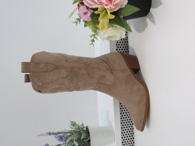 Kozaki Damskie 9557 KHAKI 36-41