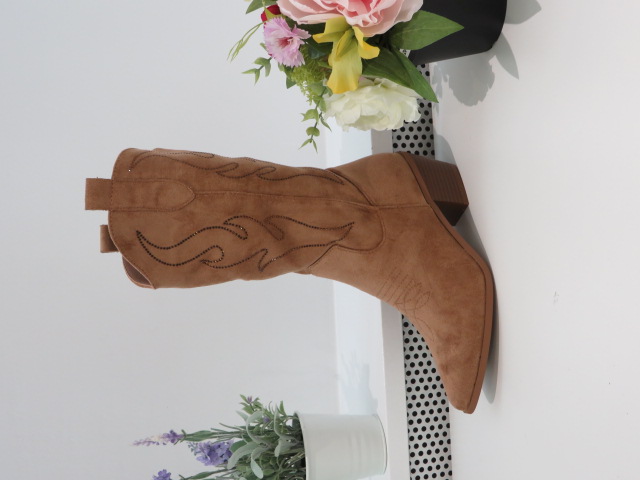 Kozaki Damskie 9557 CAMEL 36-41