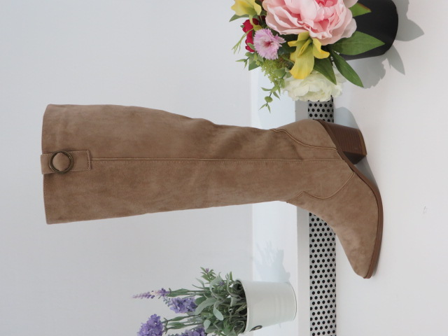 Kozaki Damskie 9588A KHAKI 36-41