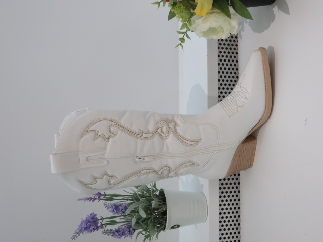 Kozaki Damskie 8117 WHITE 36-41 1