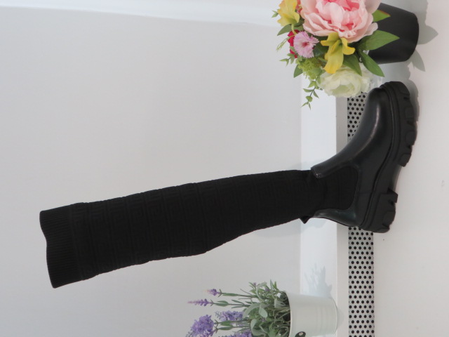 Kozaki Damskie X0153-1 BLACK 36-41 1