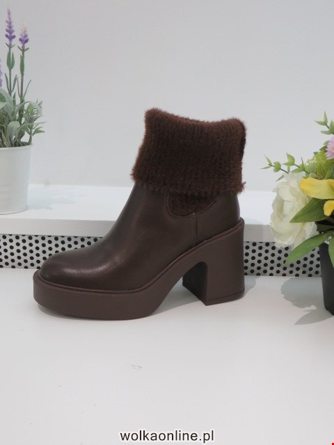 Botki Damskie 9560A BROWN 36-41