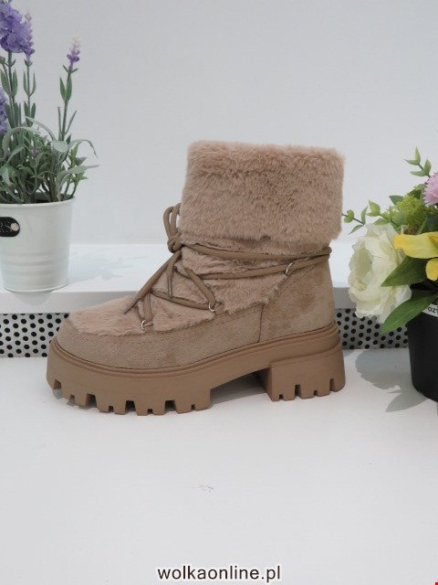 Botki Damskie 9523 KHAKI 36-41