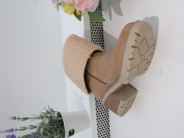 Botki Damskie 1537-GA BEIGE 36-41 2