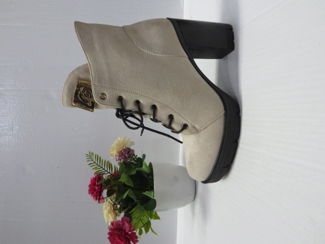 Botki Damskie HBL-102 BEIGE/SUDE 36-41