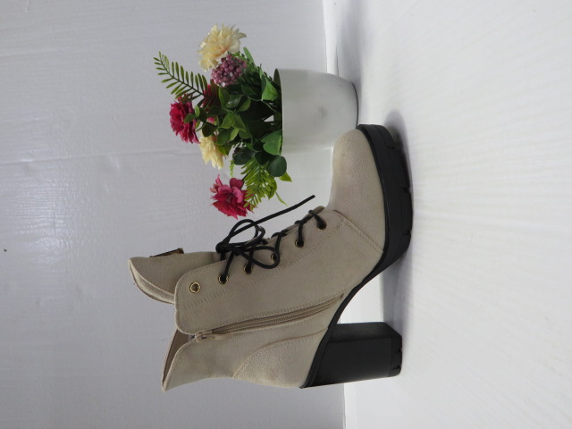 Botki Damskie HBL-102 BEIGE/SUDE 36-41 1