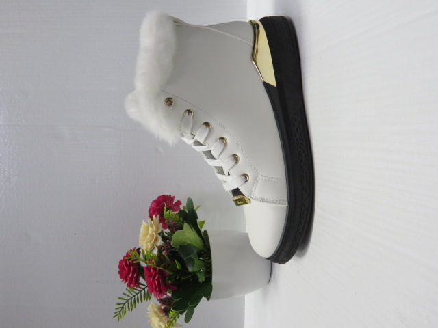 Botki Damskie 3007-2 WHITE/BLACK 36-41