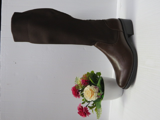 Kozaki Damskie 2102 BROWN 36-41