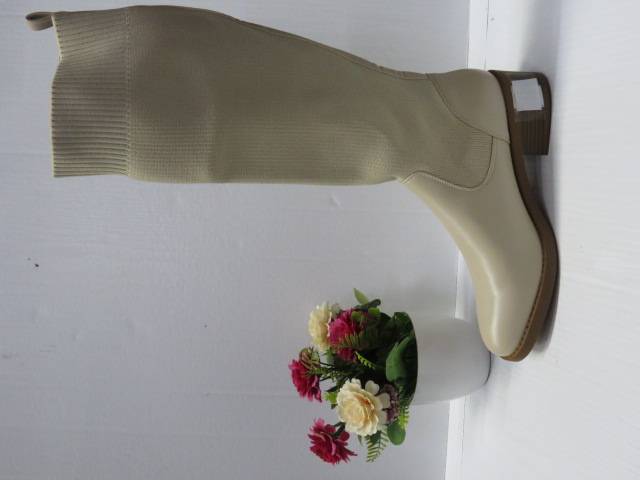 Kozaki Damskie 2102 BEIGE 36-41 1