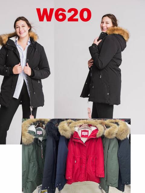 Kurtka  damskie  zimowa W620 1 kolor S-2XL 1