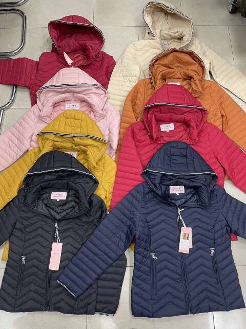  Kurtka Jesienna damskie 1485 1 kolor S-2XL