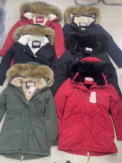 Kurtka zimowa damskie 1498 1 kolor S-2XL